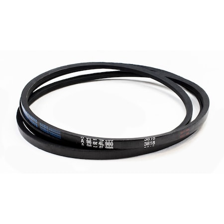 D&D A96/4L980 Classical V-Belt, 98 in Outside Length, 1/2 in Top Width, 1 Ribs A96/4L980